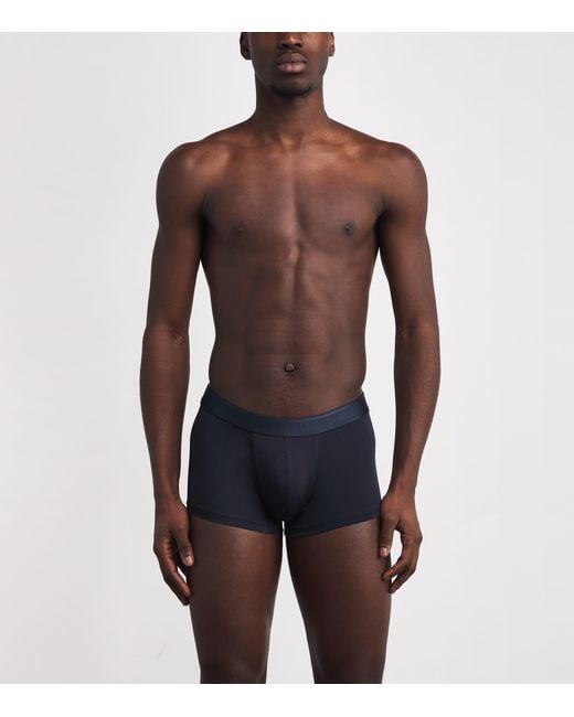 Sunspel Blue Tencel-Blend Stretch Trunks for men
