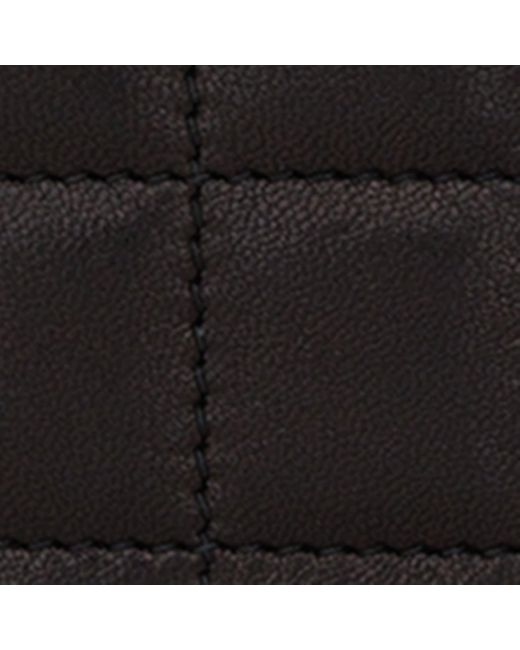 Saint Laurent Black Cassandre Matelassé Fragments Zipped Card Case