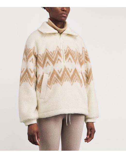 Varley Natural Faux Shearling Hendrik Sweatshirt