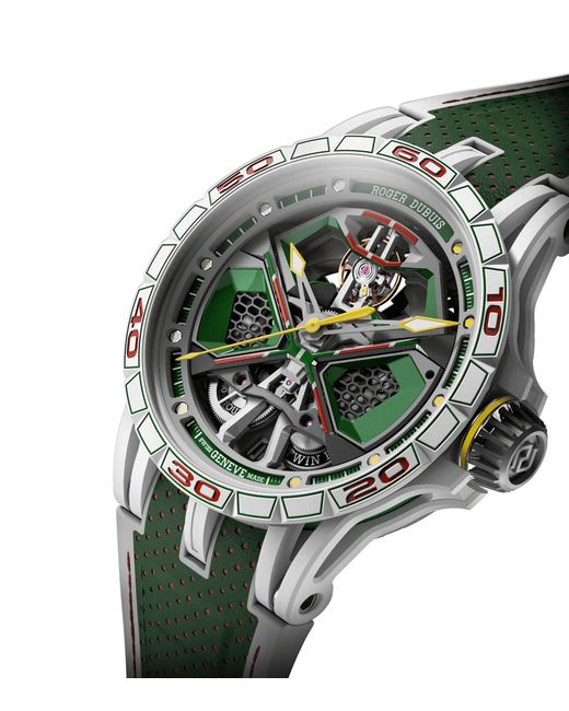 Roger Dubuis Green X Lamborghini Mcf Excalibur Spider Huracán Watch 45mm for men