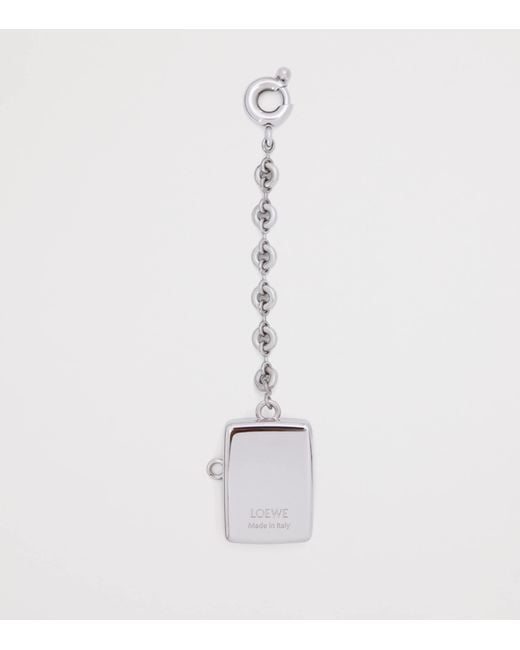 Loewe White Sardine Box Charm