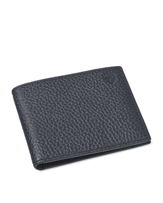 Aspinal Gray Leather Classic Bifold Wallet for men
