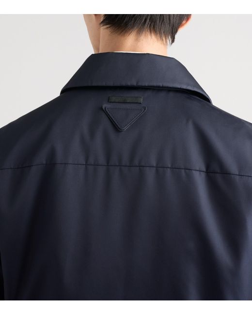 Prada Blue Re-Nylon Blouson Jacket for men