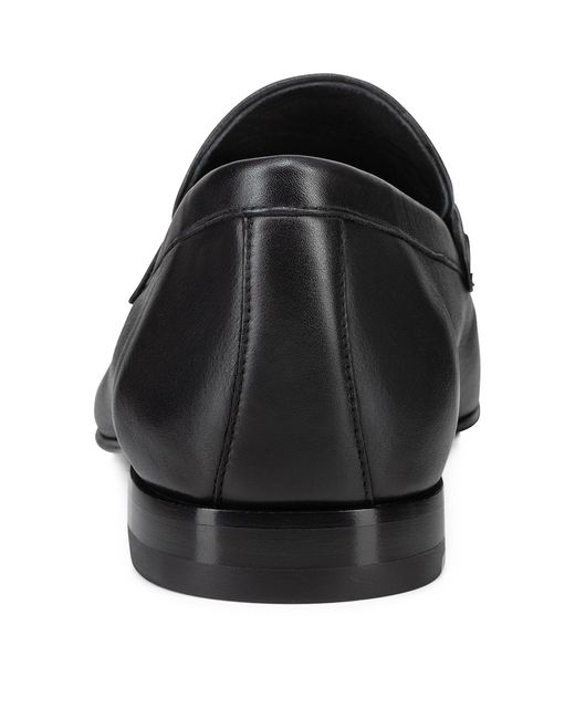 Christian Louboutin Black Mj Moc Leather Loafers for men