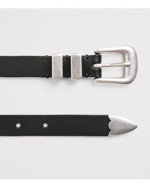 Polo Ralph Lauren Black Leather Western Belt