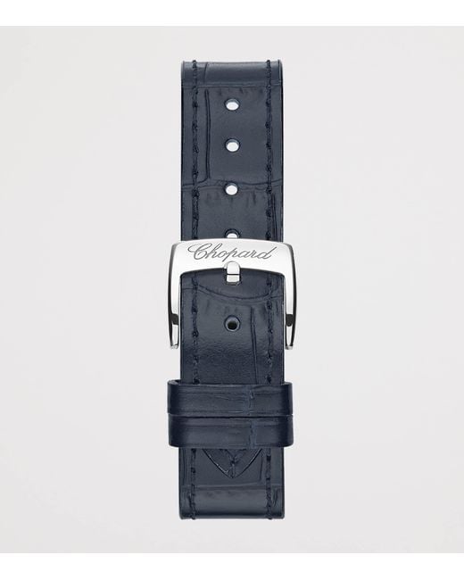 Chopard Metallic Stainless Steel And Diamond Happy Sport Watch