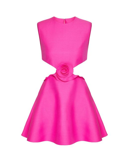 Valentino Garavani Pink Cut-out Mini Dress