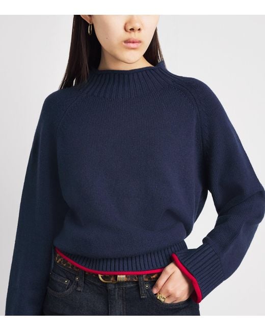 Rag & Bone Blue Cotton-Wool Hazel Sweater