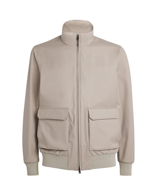 Herno Gray Weather-Resistant Jacket for men