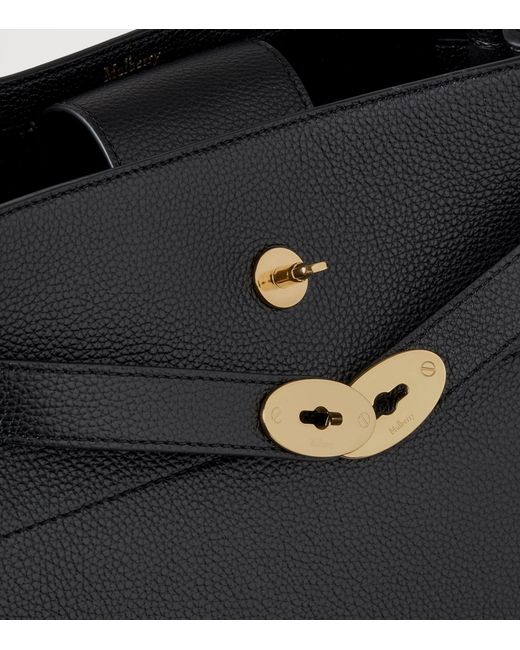 Mulberry Black Large Leather Islington Bucket Bag