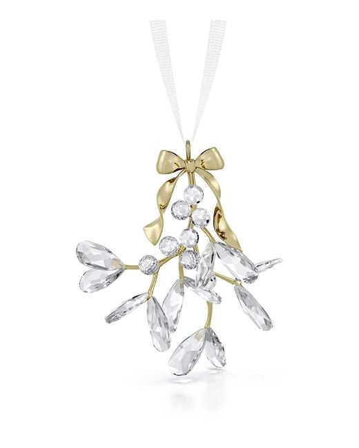 Swarovski Metallic Holiday Magic Mistletoe Ornament