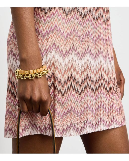 Missoni Pink Zigzag Midi Dress