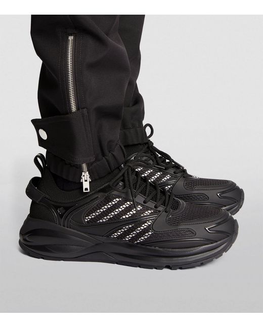 DSquared² Black Mesh Dash Sneakers for men