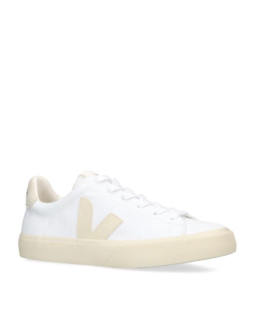 Veja White Canvas Campo Sneakers