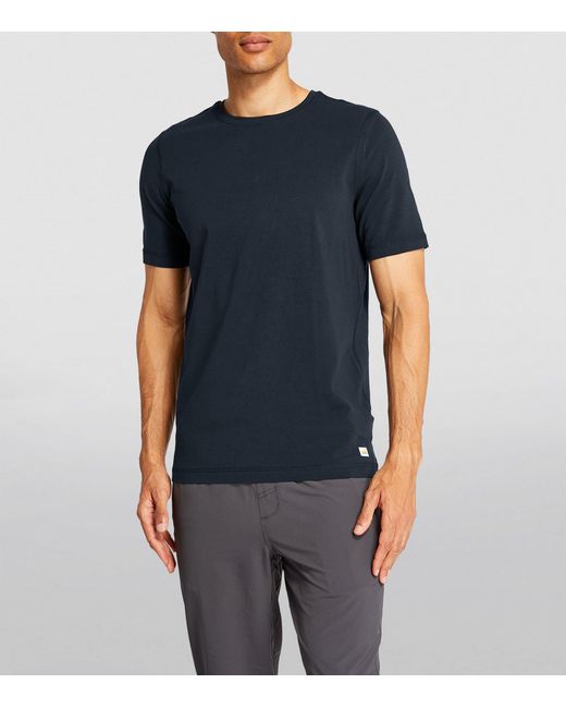 vuori Blue Cotton-Blend Tuvalu T-Shirt for men