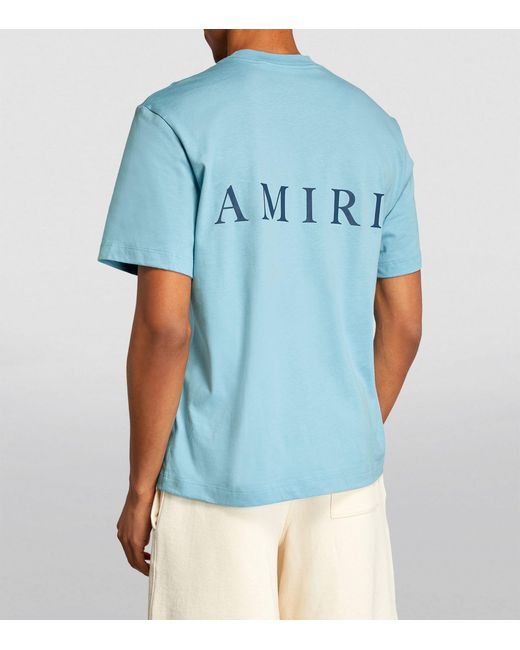 Amiri Blue Logo T-shirt