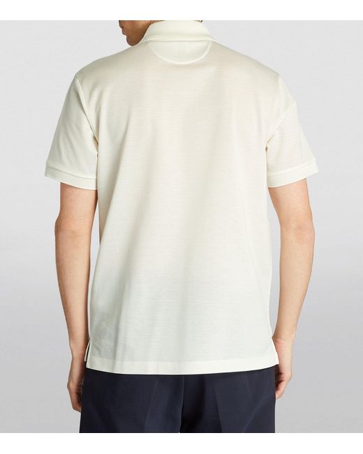 Paul Smith White Signature Stripe Polo Shirt for men