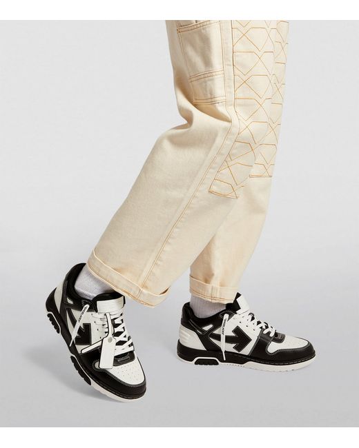 Off-White c/o Virgil Abloh White Leather Out Of Office ''ooo'' Sneakers for men