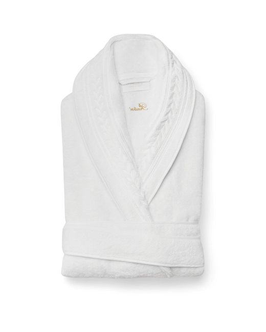 Pratesi White Cotton Impero Bathrobe