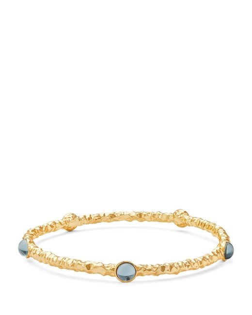 Halcyon Days Natural Plated Cabochon Bangle