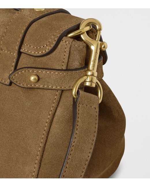Mulberry Brown Mini Suede Alexa Cross-Body Bag