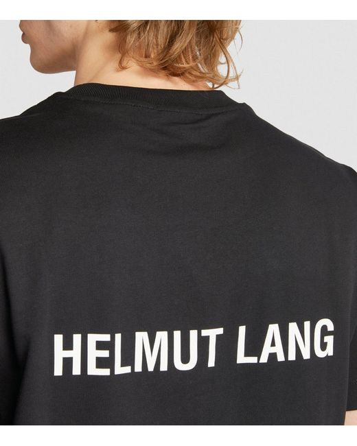 Helmut Lang Black Back Logo T-shirt for men