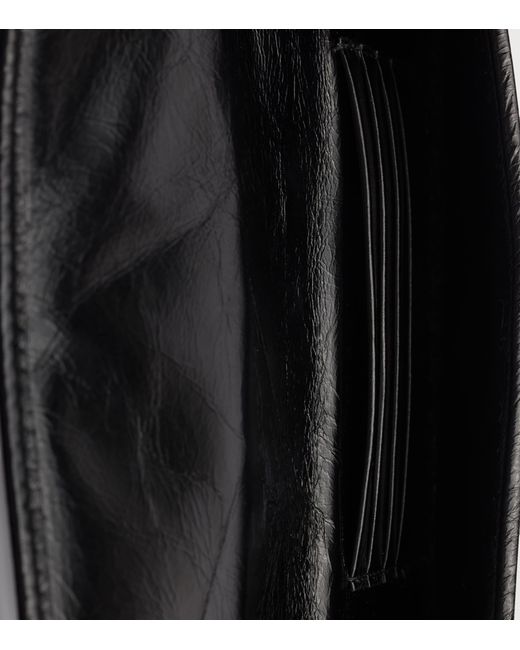 Prada Black Leather Chain Wallet