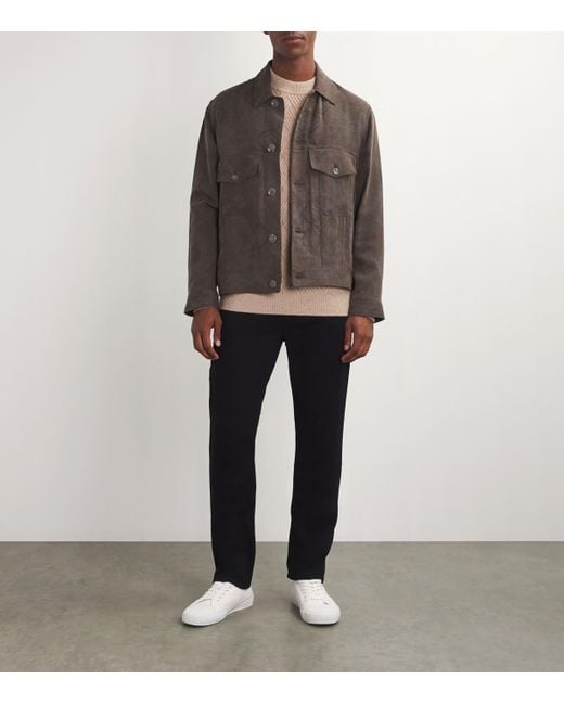 PAIGE Black Normandi Straight Jeans for men