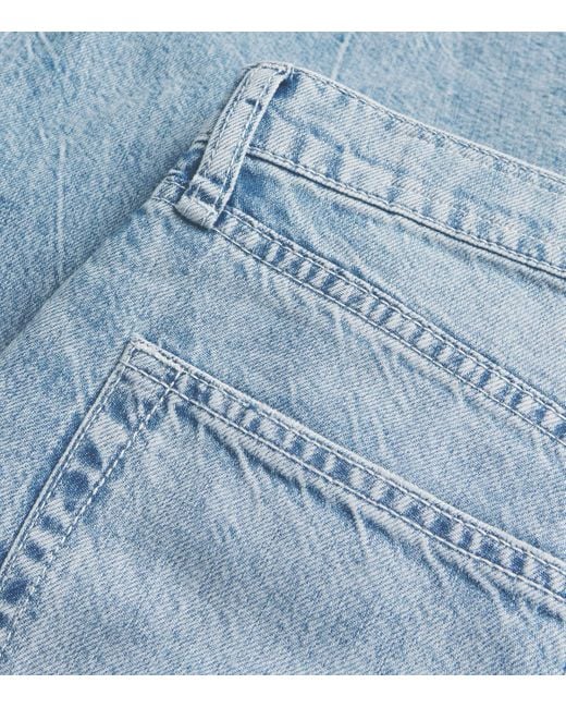 Rag & Bone Blue Featherweight Sofie High-Rise Wide-Leg Jeans