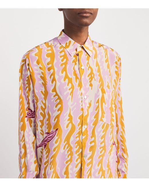 Olivia Von Halle Metallic Silk Kick Mira Pyjama Set
