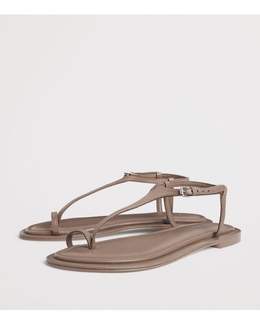 A.Emery Brown Leather Alta Sandals