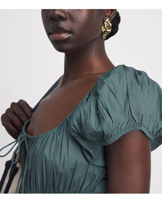 Doen Green Organic Cotton Quinn Midi Dress