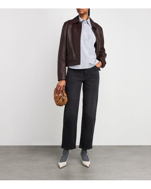Weekend by Maxmara Black High-Rise Straight Jeans