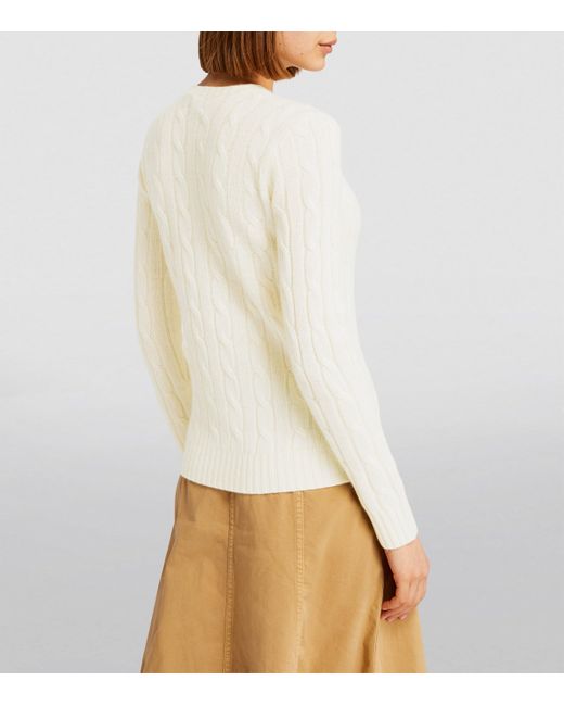 Polo Ralph Lauren White Cashmere Julianna Sweater