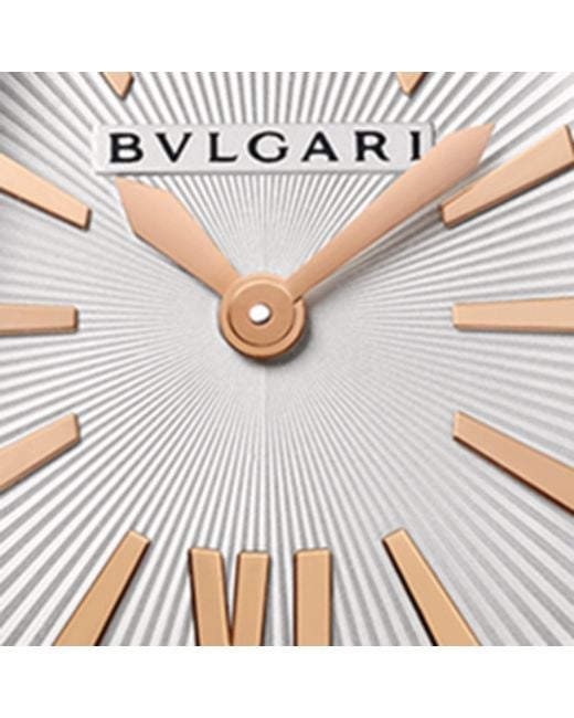 BVLGARI Pink Rose And Diamond Serpenti Tubogas Watch 35Mm
