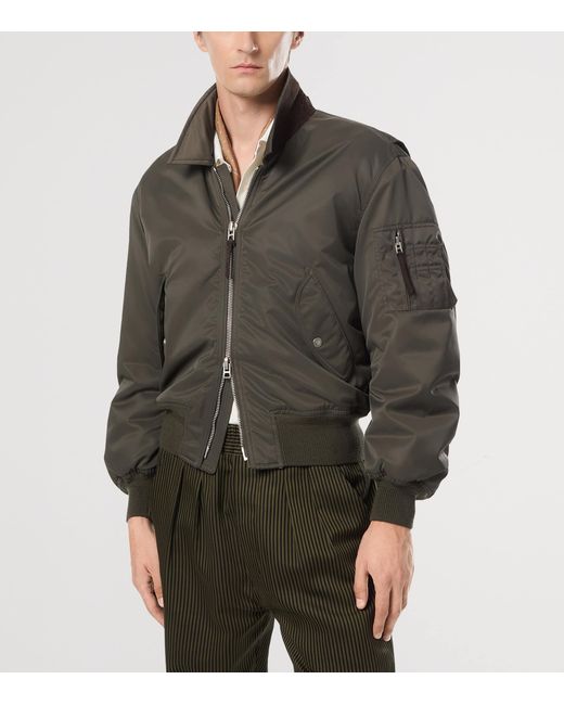 Tom Ford Gray Padded Bomber Jacket for men
