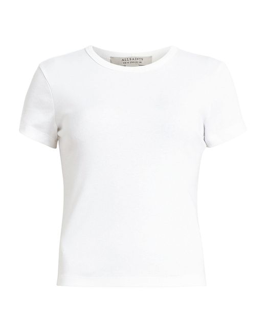 AllSaints White Organic Cotton Stevie T-shirt