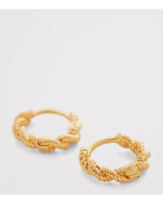 Monica Vinader Metallic Mini Vermeil Corda Huggie Earrings
