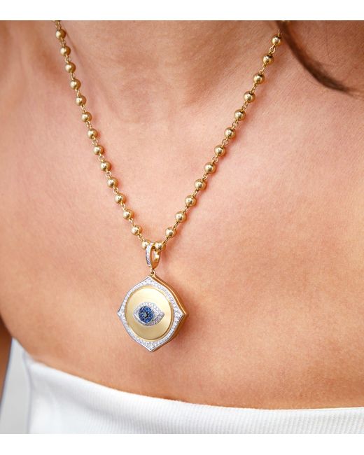Annoushka Metallic And Diamond Mythology Eye Spy Charm Pendant