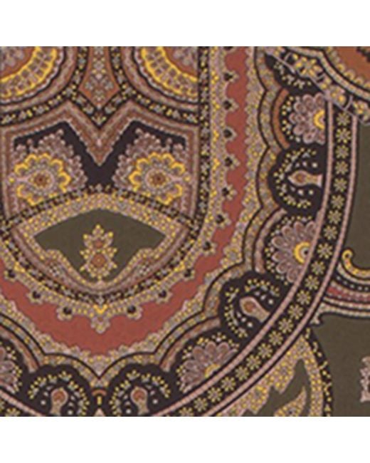 Saint Laurent Brown Paisley Scarf for men