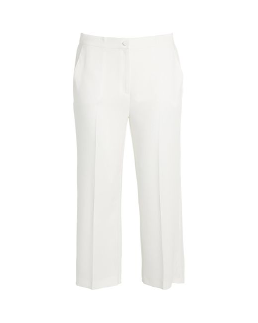 Marina Rinaldi Rima Wide-leg Trousers in White | Lyst