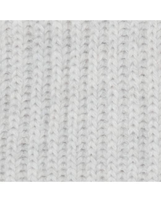 Brunello Cucinelli White Cashmere Mittens