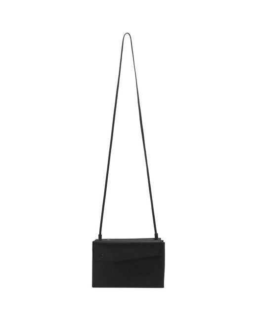 Valextra Black Pocket Slim Cross-body Bag