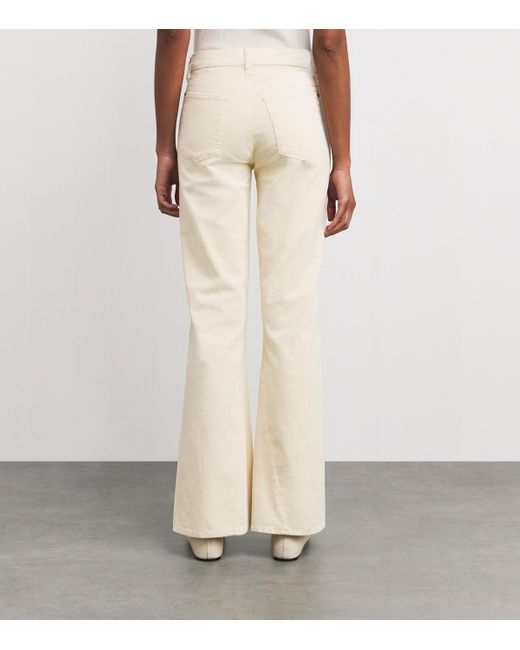 7 For All Mankind Natural Twisted Dojo Tailorless Flared Jeans