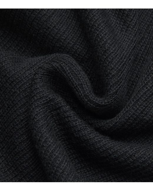 Joseph Black Merino Wool-Silk Maxi Dress