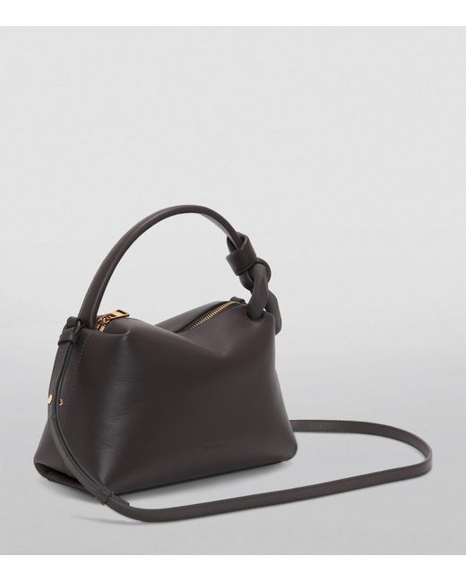 J.W. Anderson Black Small Leather Corner Top-handle Bag