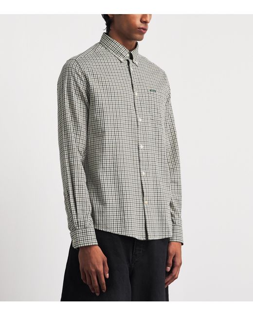 Barbour Gray Gingham Padshaw Shirt for men
