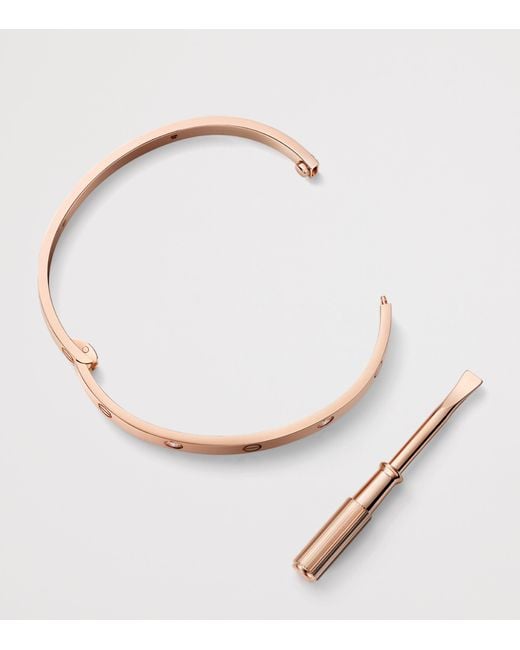 Cartier Pink Medium And Diamond Love Bracelet