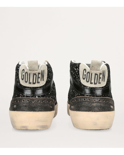 Golden Goose Deluxe Brand Brown Glitter Mid Star Sneakers