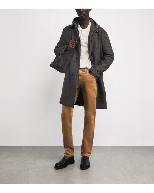 PAIGE Brown Corduroy Federal Slim-Straight Jeans for men
